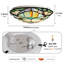 Plafonnier encastré en verre Tiffany