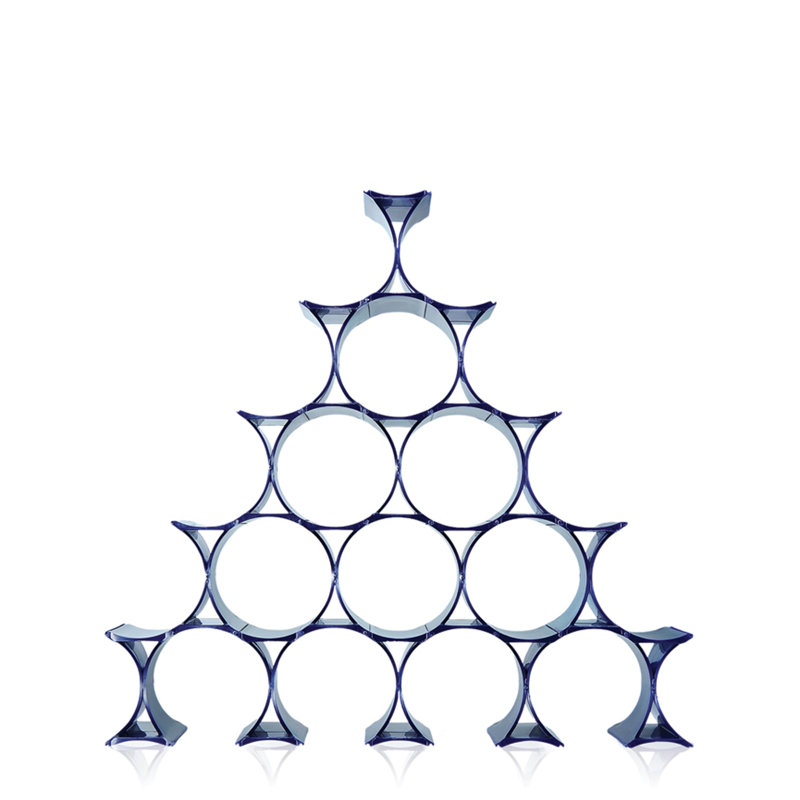 Infinity Wine Bottle Rack, Blue