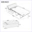Lit simple escamotable avec repose-pieds pliant avec matelas et lit d'invité convertible-1121102255