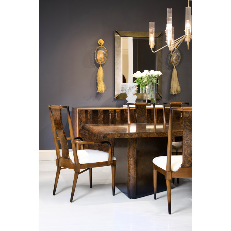 JC Modern Rectangle Brass + Aluminum + Beech Mirror