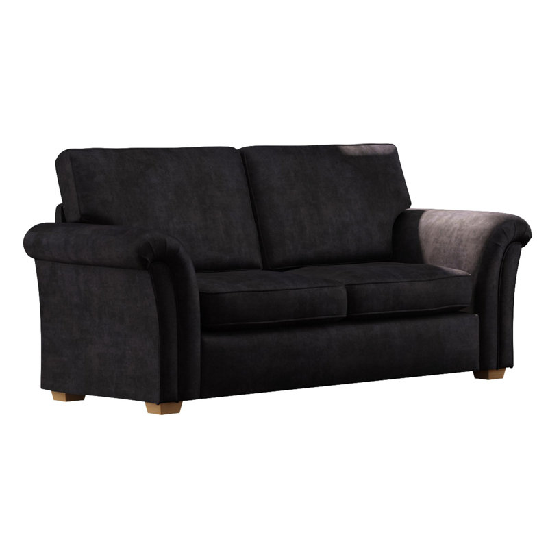 Castleacre Three Seater and Two Seater, Fixed Back, Ebony