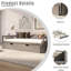 Lit de jour extensible en bois avec couchette-113853317