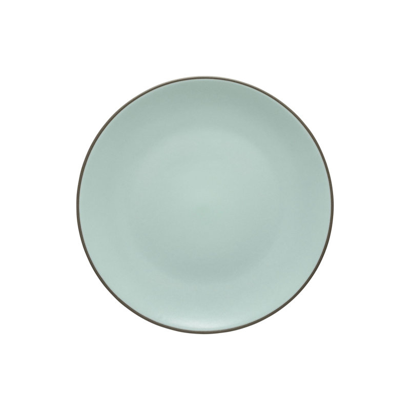Stacked Organic Handmade Stoneware Dinner Plate, Beige