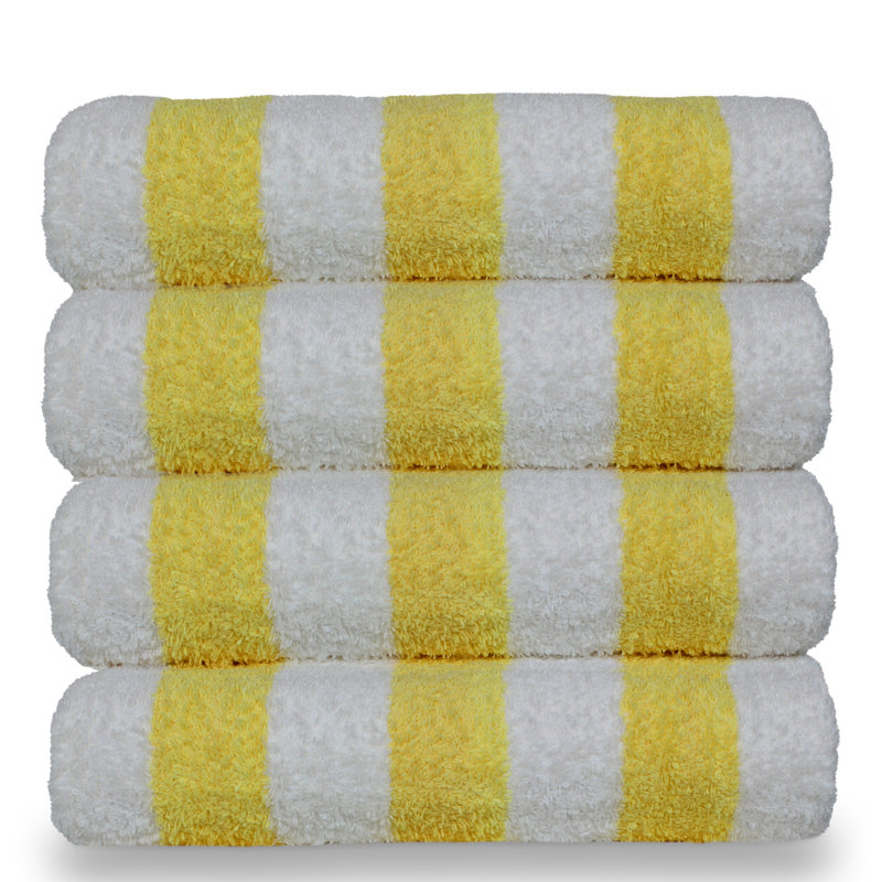 Mayfield Cotton Super Plush Beach Towel, Yellow