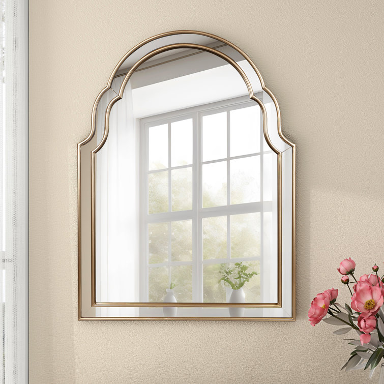Euri Arch Antique Gold Wall Mirror for Wall Decor