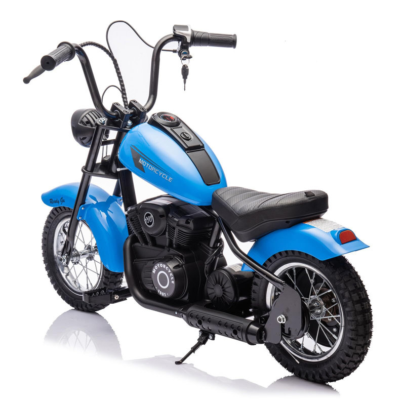 Moto électrique pour enfants, vélo électrique pour enfants 24V 250W, Bleu
