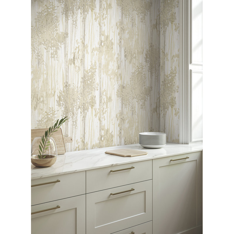 Papier peint Aspen Grove, Beige
