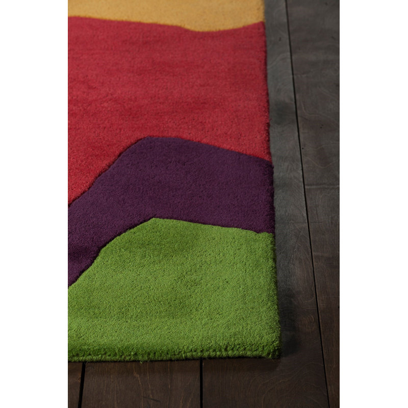 Tapis d'intérieur en laine Stickel, Rond 7 pi 9 po