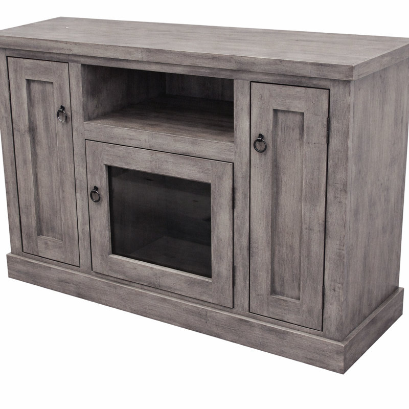 Bergues Media Console, Rustic Barnwood