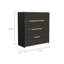 Commode d'appoint, quatre tiroirs, armoire d'appoint Golchehr