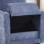 Fauteuil d'appoint pivotant en chenille de 29,55 po de largeur avec siège de rangement-1726030385