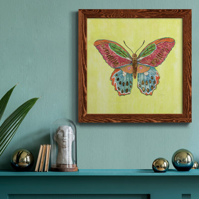 «Pumpkin in Fall», peinture sur toile encadrée