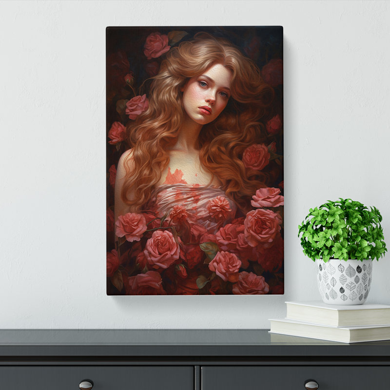 Renaissance Rose - Print, 50cm H x 35cm W x 3cm D