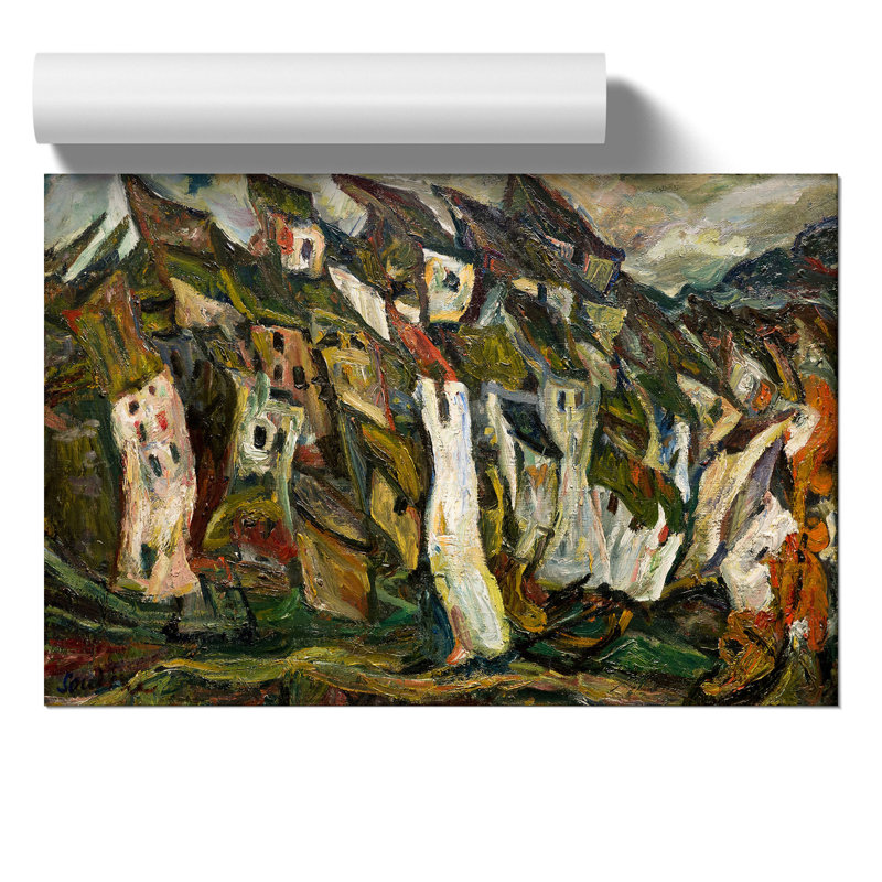 Houses by Chaim Soutine - Frameless Print, 42cm H x 59cm W x 0.1cm D