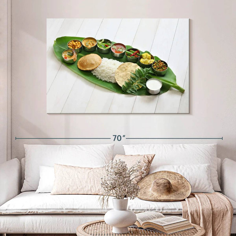 South Indian Cuisine, H 32 po x l 48 po