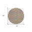 Tapis intérieur lavable 8 pi