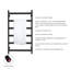 Chauffe-serviettes électrique mural Heatgene-45087759