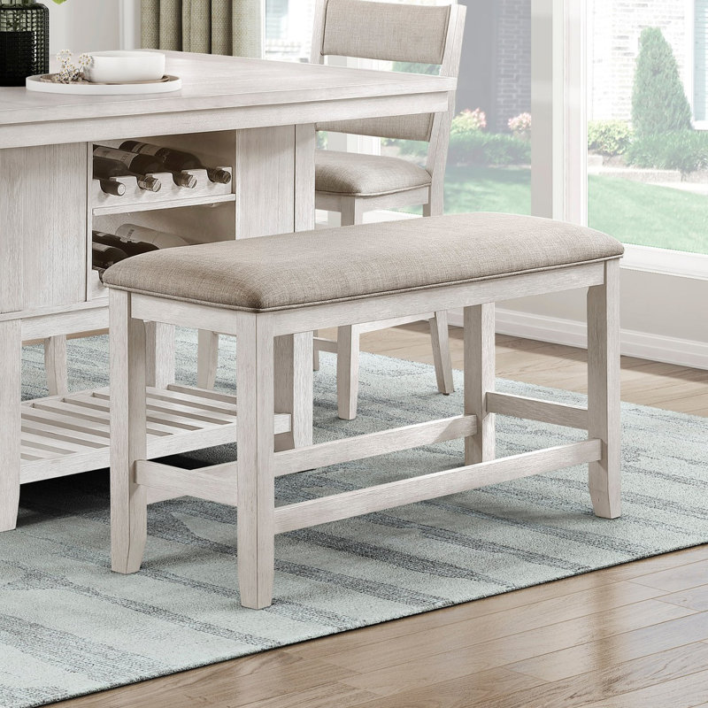 Banc de salle à manger à hauteur de comptoir Modern Farmhouse