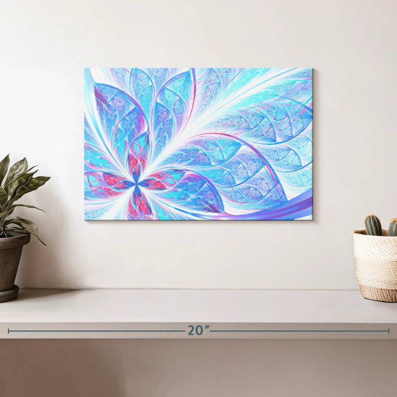 Abstrait floral fractal Avery, H 8 po x l 12 po