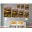 Impression sur toile paysage toscan: Golden Hour, vignoble italien-918160602
