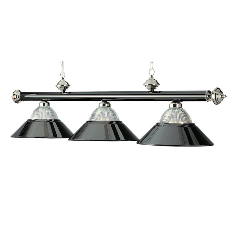 3 LT-54" BILLIARD LIGHT, Black Chrome