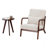 Mid-Century Accent Chair & Coffee Table Set-120886797-135246345