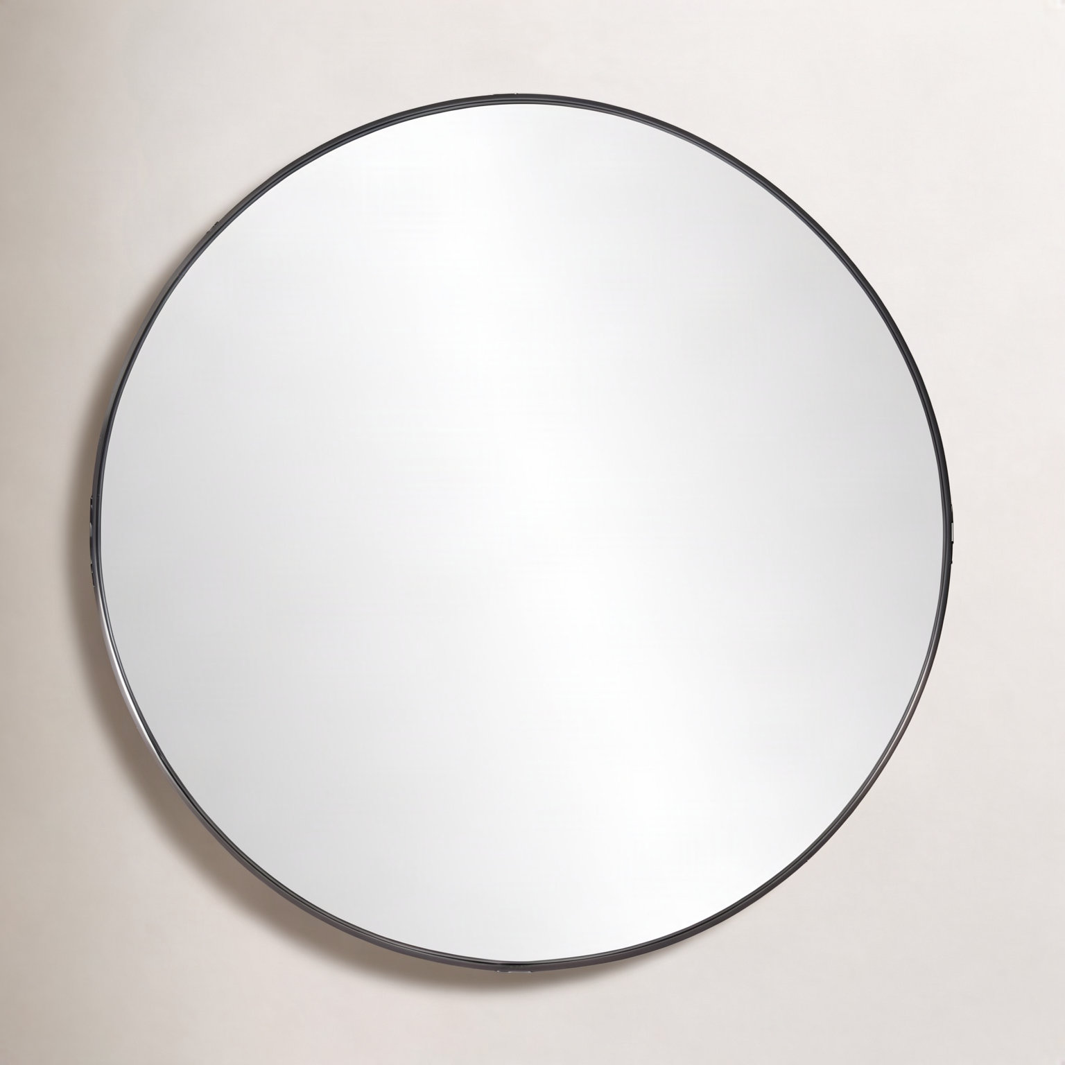 Lansing Stainless Steel Mirror, Brushed Black Stainless Steel