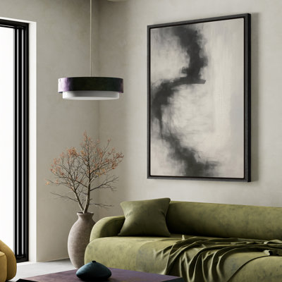 Framed Canvas Wall Art - Vintage Abstract Wall Prints for Bedroom 
