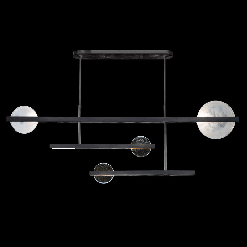 Luminaire suspendu 66,5 po Selene, Noir