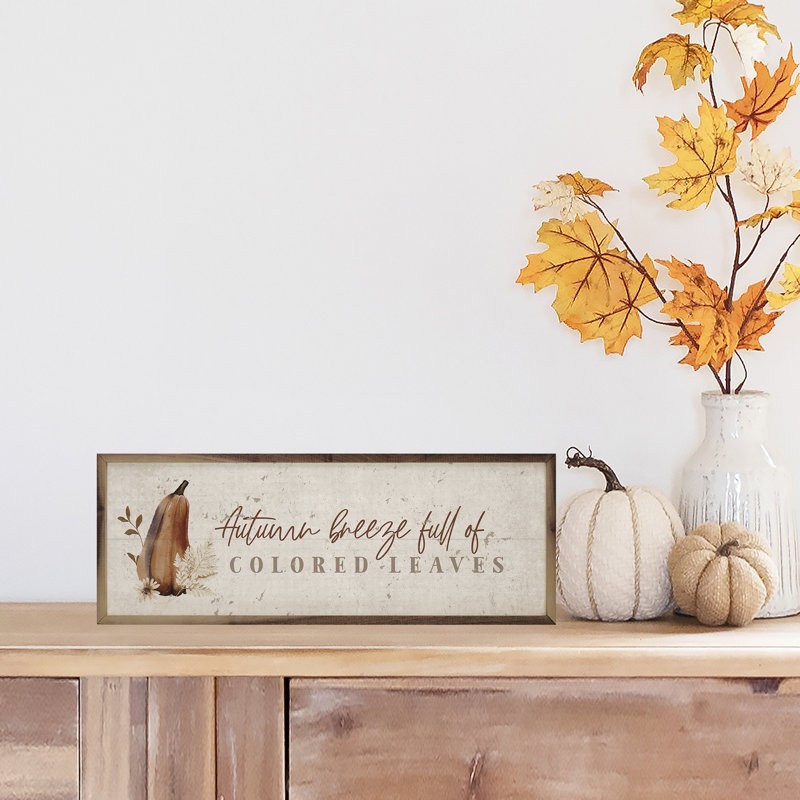 Autumn Breeze Gourd Whitewash, 12" W x 4" H