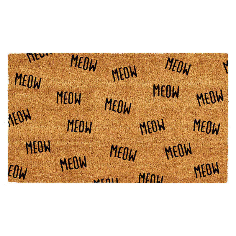 Grand cats meow 29 po x 17 po tapis de porte extérieur antidérapant Peryman