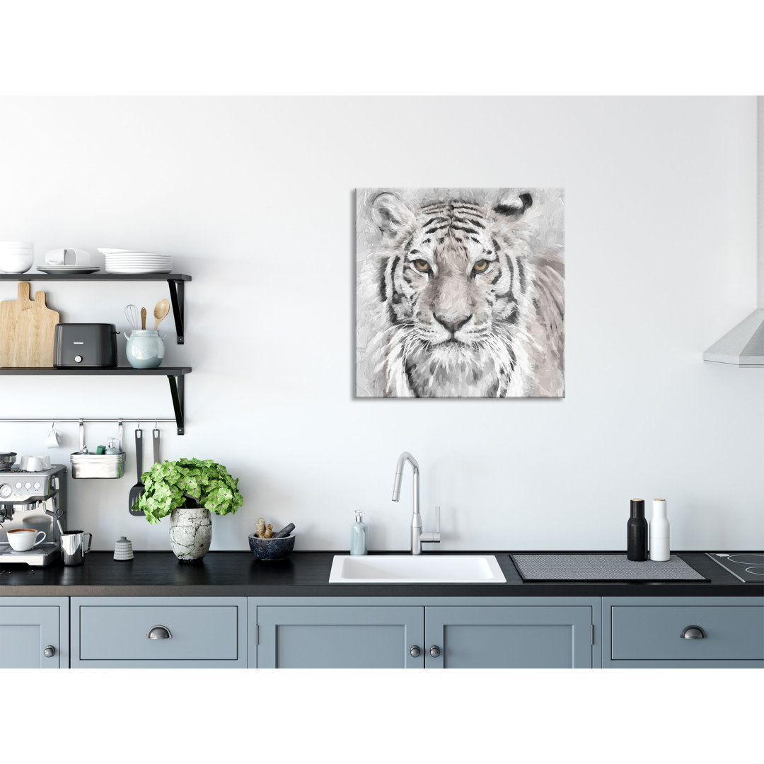 Glasbild Tiger In