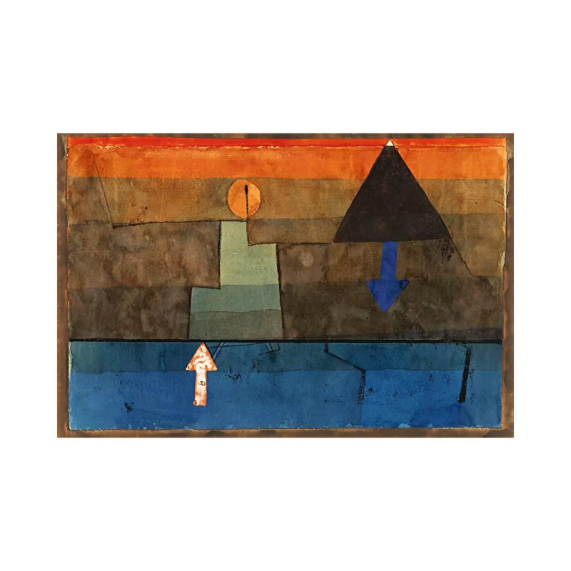 Contrasts In The Evening 1924-1925 by Paul Klee - Wrapped Canvas Painting, 66.04 cm H x 45.72 cm W x 1.91 cm D