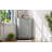 Grey Bathroom Cabinet Triangle Corner Storage Cabinet With Adjustable Shelf Modern Style MDF Board-1453986266