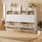 32 Pair Fluted Shoe Storage Cabinet,Modern Shoe Organizer with Adjustable Shelves-95982464