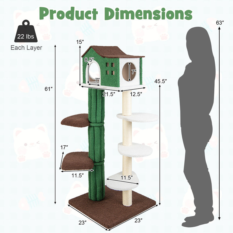 Driston 61'' H Cat Tree