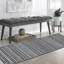 Tapis noir en fausse fourrure tressé à la machine Shivko-86781269