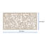 VIMA (Avines) Decorative Wall Panel - 48"L x 24"W, White Colour PVC Board Panel with Private Screen Fence Design for Home Renovation & Wall Décor-57508250