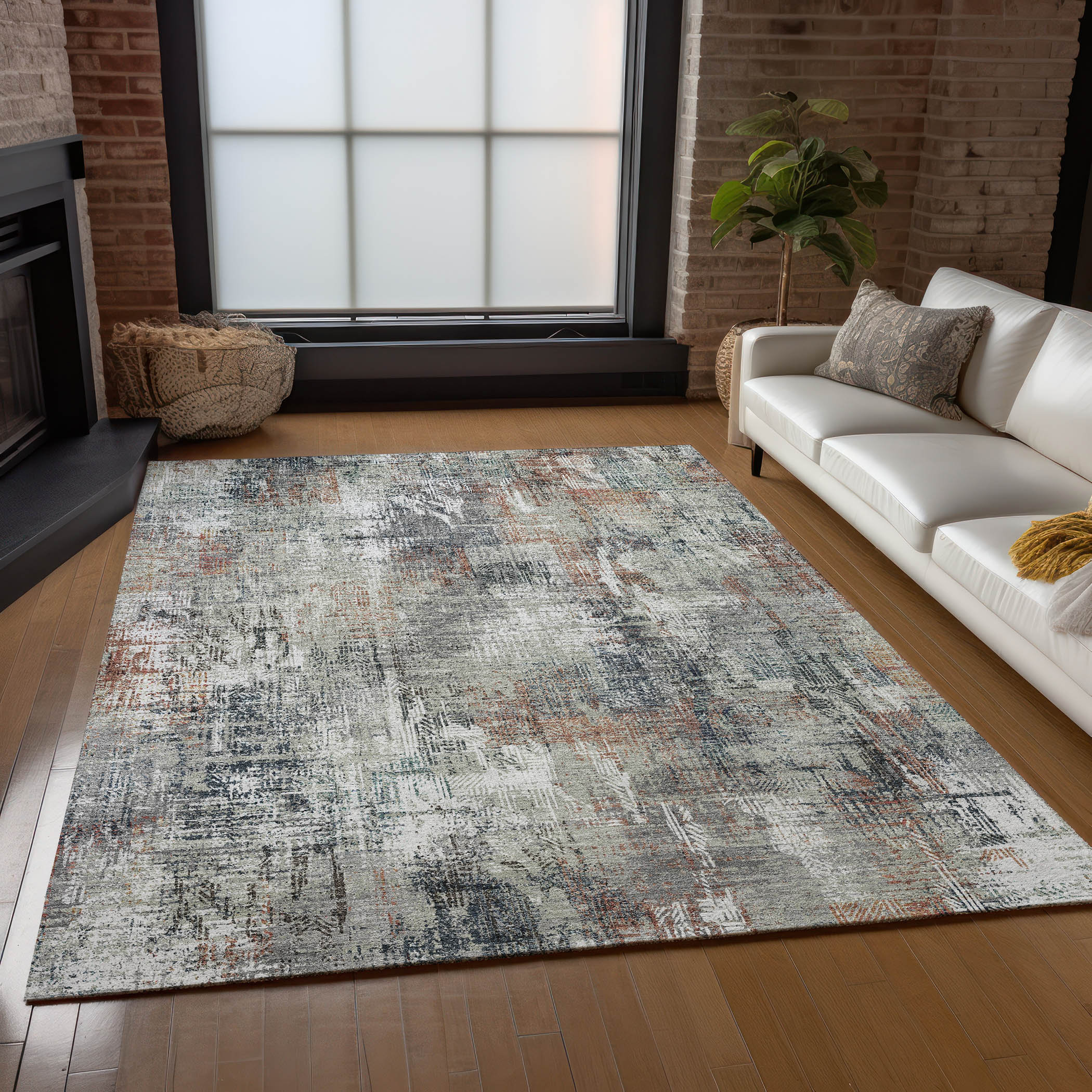 Langley Street Karsyn Indoor/Outdoor Area Rug with Non-Slip Backing ...