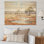 Beige, safari africain, paysage II - Afrique sur bois