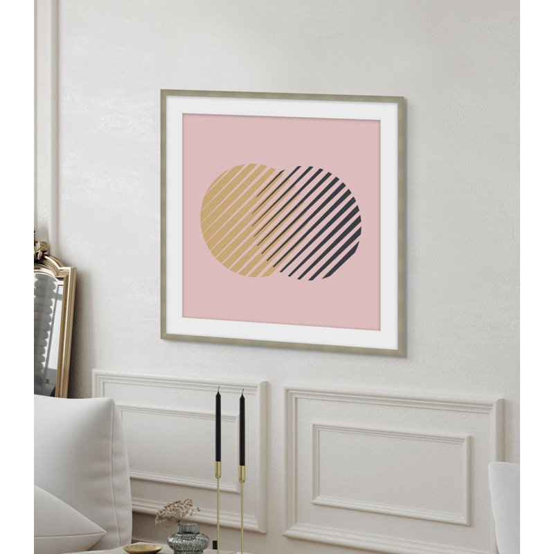 Works In Linear 6 Framed Print, 27.75" H x 27.75" W