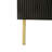 Geovanna Modern Luxury Sideboard Cabinet  Particle Board & MDF with Gold Metal Legs, Adjustable Shelves-361183776