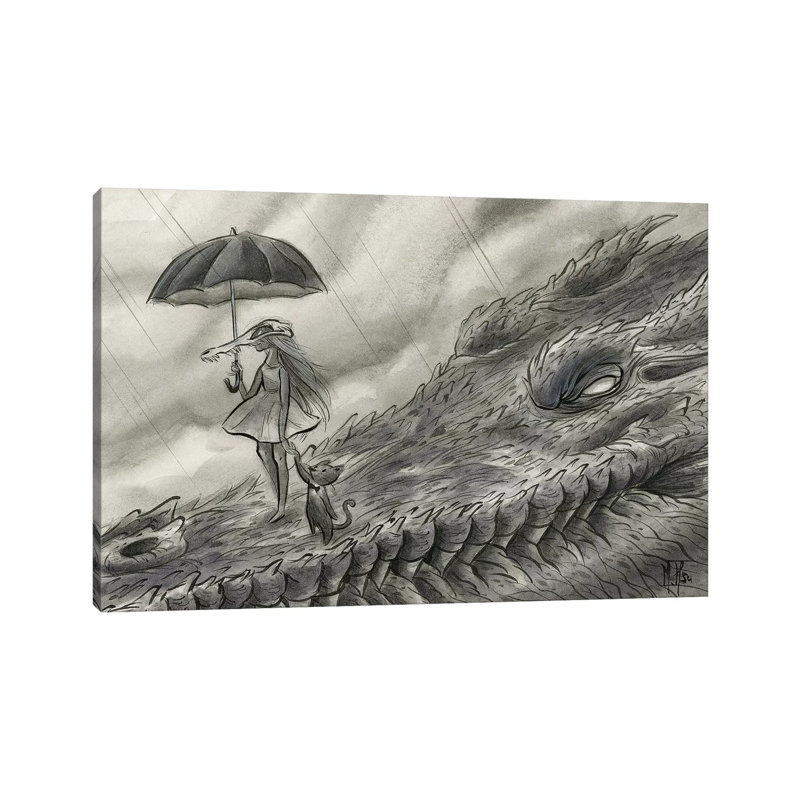 Spirit Animals - Croc by Martin Hsu - Print on Canvas, 66.04 cm H x 45.72 cm W x 1.91 cm D, Wrapped Canvas