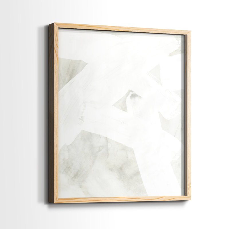 Stone Brush I Framed Print - Solid Wood, 11" H x 9" W