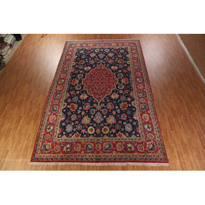 Tapis traditionnel bleu marine 11 x 17