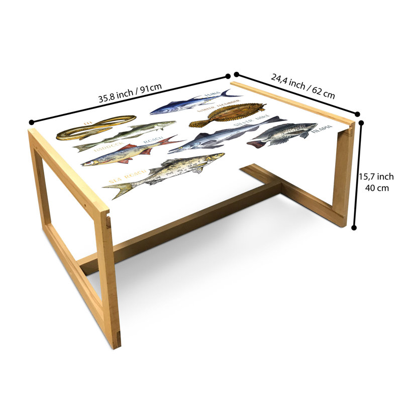 Jamrujaha Sled Coffee Table, 40cm H x 91cm W x 62cm D