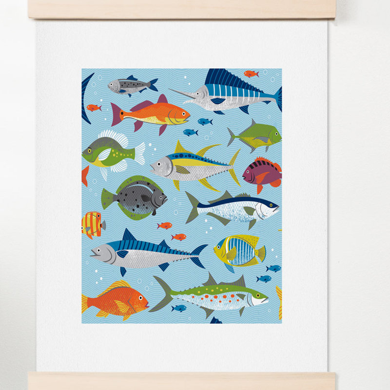 Lucie Rice - Unframed Graphic Art, 10" H x 8" W x 0.12" D