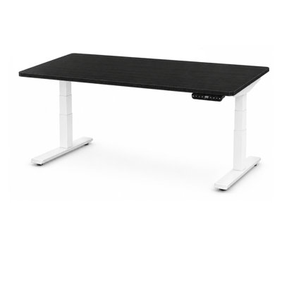 Bureau assis-debout électrique à double moteur Rise Up avec plateau en MDF 60 x 30 cm