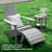 HIPS Adirondack Ottoman, All-Weather Classic Plastic Outdoor Adirondack Folding Ottoman -332100314