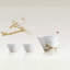 LIULI Living, service à thé en porcelaine tendre | Petit oiseau dodu (1 théière, 2 tasses à thé)